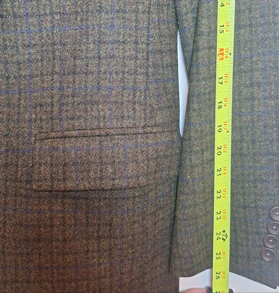 Brooks Brothers Men’s Regent Fit Size 44L Sports Coat‎ Blazer Wool Green Plaid